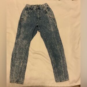 Girl’s 1980 Blue Acid Wash Jeans